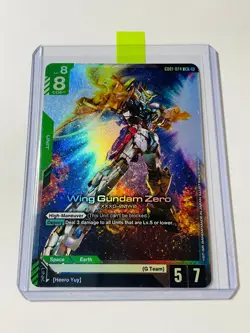 Wing Gundam Zero LR GD01-024 Foil Newtype Rising Gundam Card Game English NM - Image 2