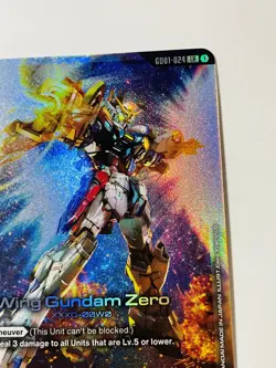 Wing Gundam Zero LR GD01-024 Foil Newtype Rising Gundam Card Game English NM - Image 5