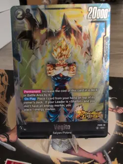 SR Rare Super Vegito FS09-16 DB Legends Stamp Foil Dragon Ball Fusion World CCG - Image 4