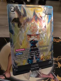 SR Rare Super Vegito FS09-16 DB Legends Stamp Foil Dragon Ball Fusion World CCG - Image 5