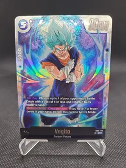 Dragon Ball Super Card Game Vegito FB02-139 Secret Rare SCR Blazing Aura English - Image 1