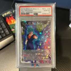 SSB Vegito | All Too Easy BT7-048 Rare Foil Dragon Ball Super PSA 10; POP 16 - Image 1