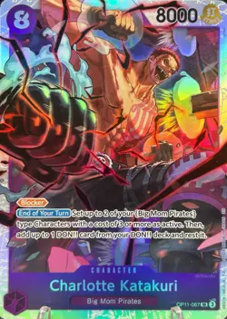 • Charlotte Katakuri • OP11-067 SR A Fist of Divine Speed One Piece TCG NM - Image 1