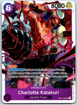 Charlotte Katakuri OP11-067 A Fist of Divine Speed One Piece English NM SR Foil - Image 1