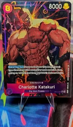 Charlotte Katakuri OP11-067 One Piece CCG A Fist of Divine Speed SR ALT ART. NM. - Image 1