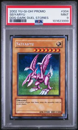 2002 YU-GI-OH! PROMO DDS-DARK DUEL STORIES #004 SEIYARYU PSA 9 - Image 1