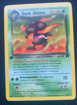 1st Edition Dark Gloom 36/82 - Team Rocket - Uncommon - Pokemon - (NM) - Image 1