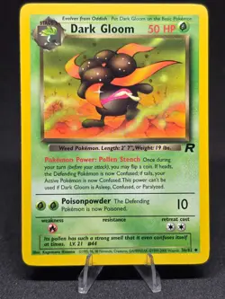 Pokemon TCG Dark Gloom 36/82 Vintage WoTC Team Rocket Uncommon NM - Image 1