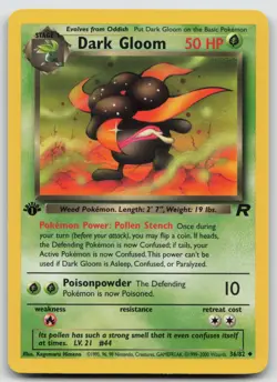 Pokemon 1st Edition Dark Gloom Uncommon Team Rocket 36/82 LP/NM - Image 1