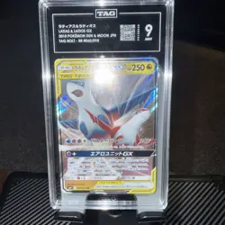 2018 Pokemon Japanese Sun & Moon Latios & Latias Gx #060 Tag Bolt TAG 9 MINT - Image 1