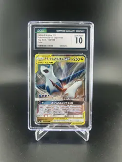 CGC 10 GEM MINT Latias & Latios GX 060/095 Japanese Full Art Tag Bolt 2018 - Image 1