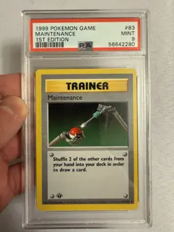 1999 Pokemon - 1st Edition Shadowless Maintenance - Base Set 83/102 PSA 9 Mint!! - Image 1