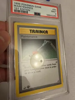 1999 Pokemon - 1st Edition Shadowless Maintenance - Base Set 83/102 PSA 9 Mint!! - Image 5