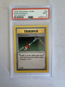 1999 Pokemon - 1st Edition Shadowless Maintenance - Base Set 83/102 PSA 9 Mint!! - Image 2