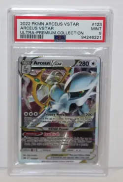 Arceus VSTAR #123/172 - Metal Card Holo - Pokemon Ultra Premium Collection PSA 9 - Image 1