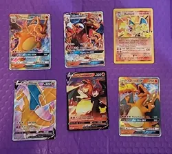 Charizard Pokemon Cards collection lot ungraded (6 total) - Image 1