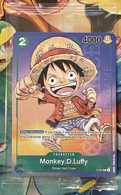 One Piece Card Game - Monkey D. Luffy Anime Expo 2023 Promo P-037 Sealed NonFoil - Image 1