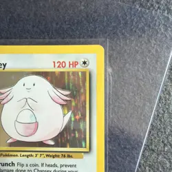 Chansey pokemon Base Set 2 Holo Rare Card 3/130 - Image 3