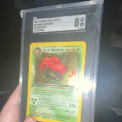 Pokemon Dark Vileplume Team Rocket Holo 1st Edition SGC 8 Graded Card 2000 - Image 4