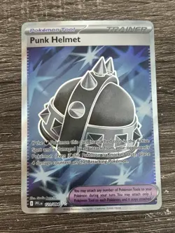 Punk Helmet - Full Art 121/094 Phantasmal Flames Pokemon Card Item Near Mint NM - Image 1