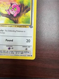 Jigglypuff 1st Edition Pokemon Card 1999 54/64 Jungle WOTC LP RARE 1st Ed - Image 5