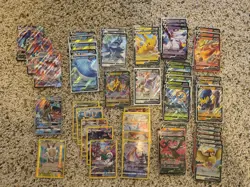 450 Pokemon Card Lot (Holo/Rev Holo/V/FA/Bulk) - Image 1