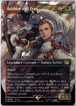 Balthier and Fran (0538) (Borderless) (Surge Foil) Foil R FIN 538 NM - Image 1