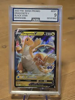Pokemon TCG Dragonite V SWSH235 - Sword & Shield Holo Black Star Promo ASG 9 - Image 1