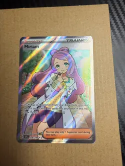 Pokemon TCG Miriam 238/198 SV01 Scarlet & Violet Full Art Holo Trainer English - Image 1