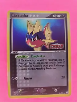 Carvanha Holo Ex Power Keepers Pokemon Card WOTC NM - Image 1