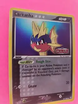 Carvanha Holo Ex Power Keepers Pokemon Card WOTC NM - Image 2