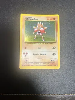 Vintage WOTC Pokemon card: Hitmonchan - Base Set Holo #7/102 English 1999. - Image 3