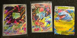 Nintendo Pokemon Mega Evolution Set Illustration Rare 133/132+134/132+03/132 Lot - Image 1
