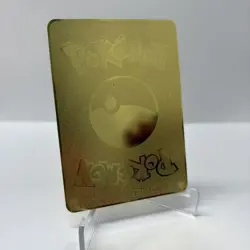Pikachu 60HP Pokemon Gold Metal Card Collectible/Display - Image 2