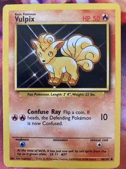 TCG POKEMON BASE SET - VULPIX & NINETALES SET - NM ENGLISH - VINTAGE 1999 - Image 2