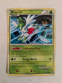 Shaymin 8/95 Unleashed Holo Foil Rare Pokemon TCG Card LP - Image 1