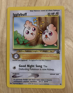 Pokemon - Igglybuff Black Star Promo # 36 NM - Image 1