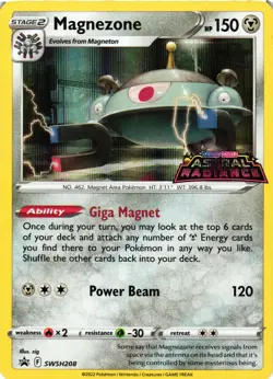 Pokemon TCG Magnezone Promo SWSH: Sword & Shield Promo Cards SWSH208 LP - Image 1