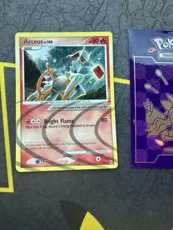 Pokemon Card Arceus #AR3 Platinum Holo Rare 100🔥MP🔥 - Image 1