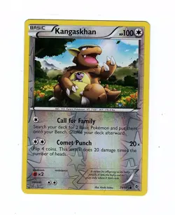 Kangaskhan 71/101 Plasma Blast Reverse Holo Pokemon Card - Image 1