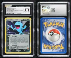 Wobbuffet Reverse Foil Pokemon EX Team Rocket Returns CGC 8.5 2004 - Image 3