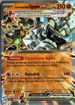 2025 Scarlet & Violet Series - Prismatic Evolutions Cornerstone Mask Ogerpon ex - Image 1
