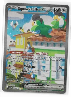 Squawkabilly ex 264/193 Paldea Evolved Special Illustration Rare Pokemon TCG NM - Image 1