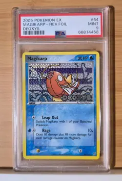 PSA 9 2005 POKEMON EX DEOXYS #64 MAGIKARP REVERSE FOIL - Image 1