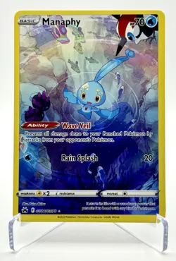 Pokemon Manaphy GG06 Full Art Galarian Gallery Holo Crown Zenith - Image 1