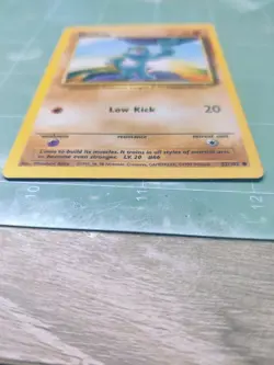 Pokemon TCG Machop Base Set 52/102 Regular Unlimited Common - Image 2