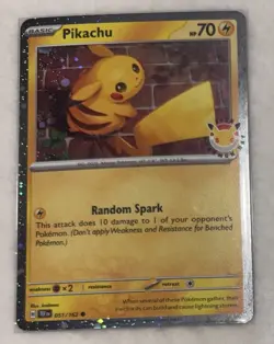 Pokemon Pikachu 051 /162 2026 Pokemon Day Stamped Promo TCG NM - Image 1