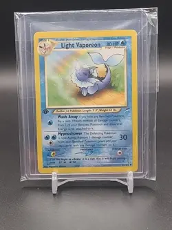 Pokemon TCG Light Vaporeon Neo Destiny 52 Regular 1st Edition Uncommon - Image 1