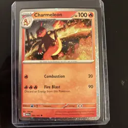 Pokemon Scarlet & Violet 151 Cosmos Holo Charmeleon 005/165 - LP - Image 1