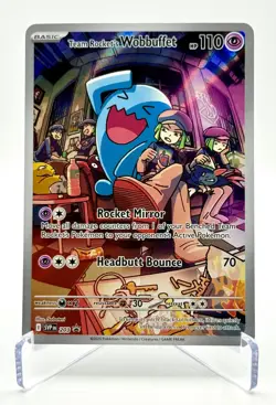 Pokemon Team Rocket’s Wobbuffet SVP Promo 203 Holo Scarlet & Violet - Image 1